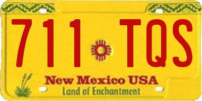 NM license plate 711TQS