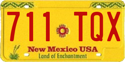 NM license plate 711TQX
