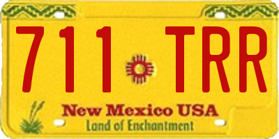 NM license plate 711TRR