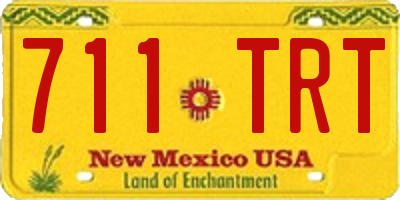 NM license plate 711TRT