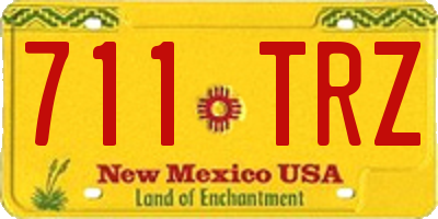 NM license plate 711TRZ