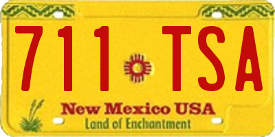 NM license plate 711TSA