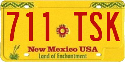 NM license plate 711TSK