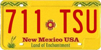 NM license plate 711TSU