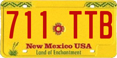 NM license plate 711TTB