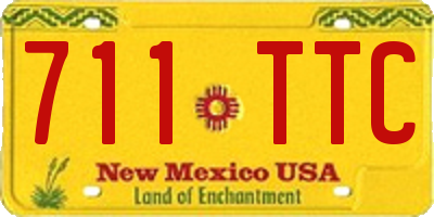 NM license plate 711TTC