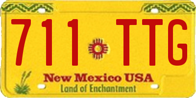 NM license plate 711TTG