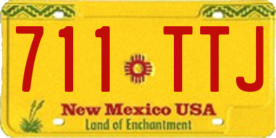 NM license plate 711TTJ