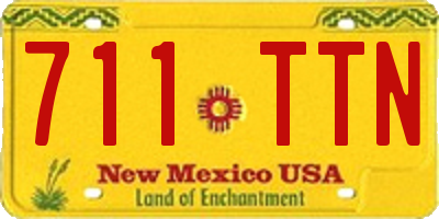 NM license plate 711TTN