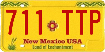 NM license plate 711TTP