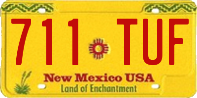 NM license plate 711TUF