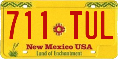 NM license plate 711TUL