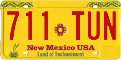 NM license plate 711TUN