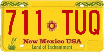 NM license plate 711TUQ