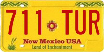 NM license plate 711TUR