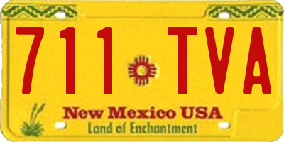 NM license plate 711TVA