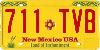 NM license plate 711TVB
