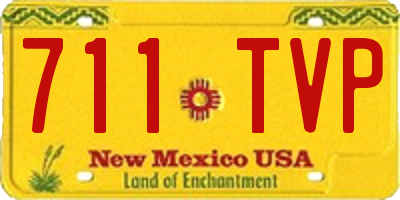 NM license plate 711TVP