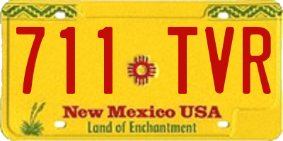 NM license plate 711TVR