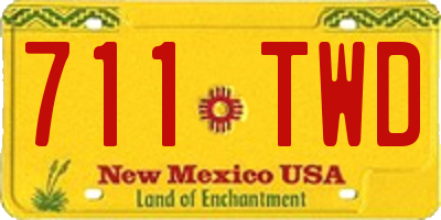 NM license plate 711TWD