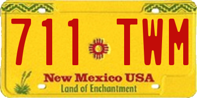 NM license plate 711TWM