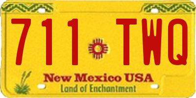 NM license plate 711TWQ