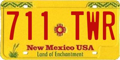 NM license plate 711TWR