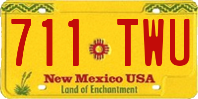 NM license plate 711TWU