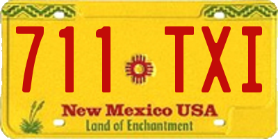 NM license plate 711TXI