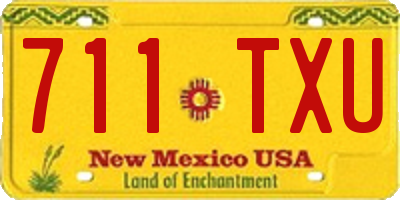 NM license plate 711TXU