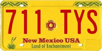 NM license plate 711TYS