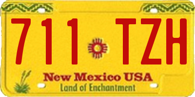 NM license plate 711TZH