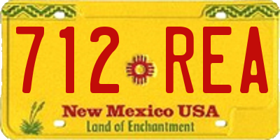 NM license plate 712REA