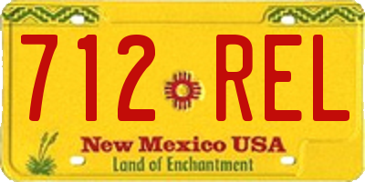 NM license plate 712REL