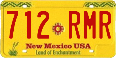 NM license plate 712RMR