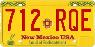 NM license plate 712RQE