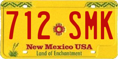 NM license plate 712SMK