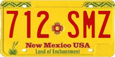 NM license plate 712SMZ