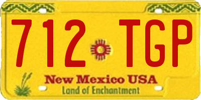 NM license plate 712TGP