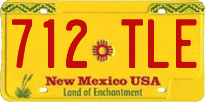 NM license plate 712TLE