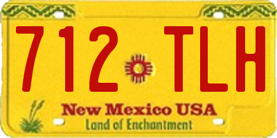 NM license plate 712TLH