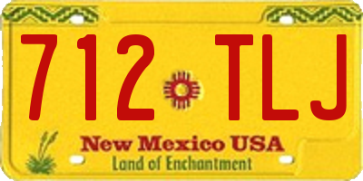NM license plate 712TLJ