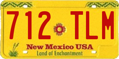 NM license plate 712TLM