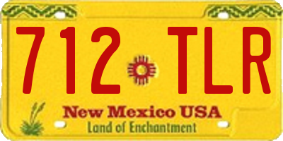 NM license plate 712TLR