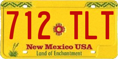 NM license plate 712TLT