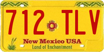 NM license plate 712TLV