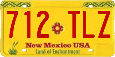 NM license plate 712TLZ