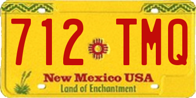NM license plate 712TMQ