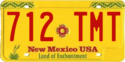 NM license plate 712TMT