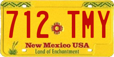 NM license plate 712TMY